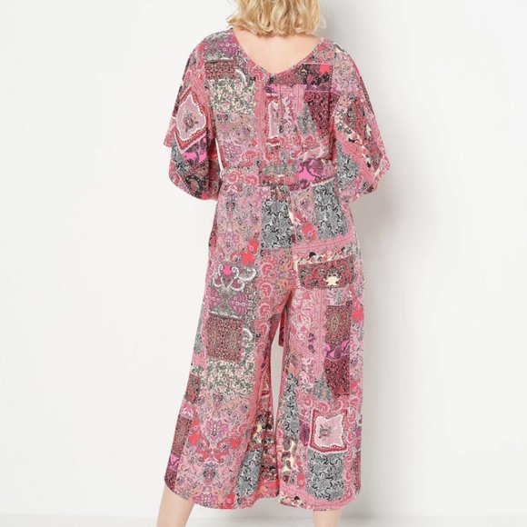 Attitude by Renee Petite Como Jersey Short Sleeve Jumpsuit  11721 - Picture 2 of 3